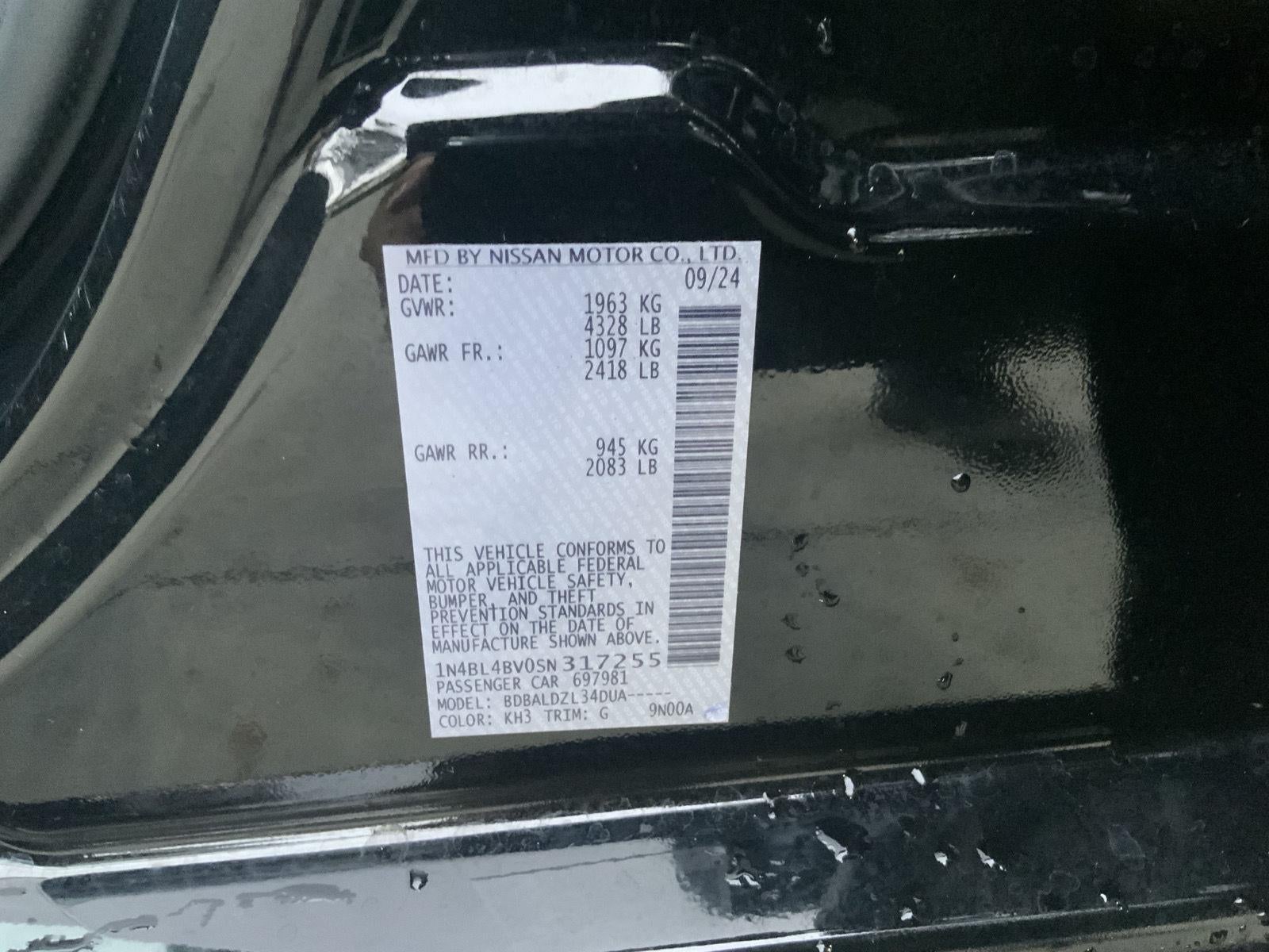 2025 Nissan Altima S