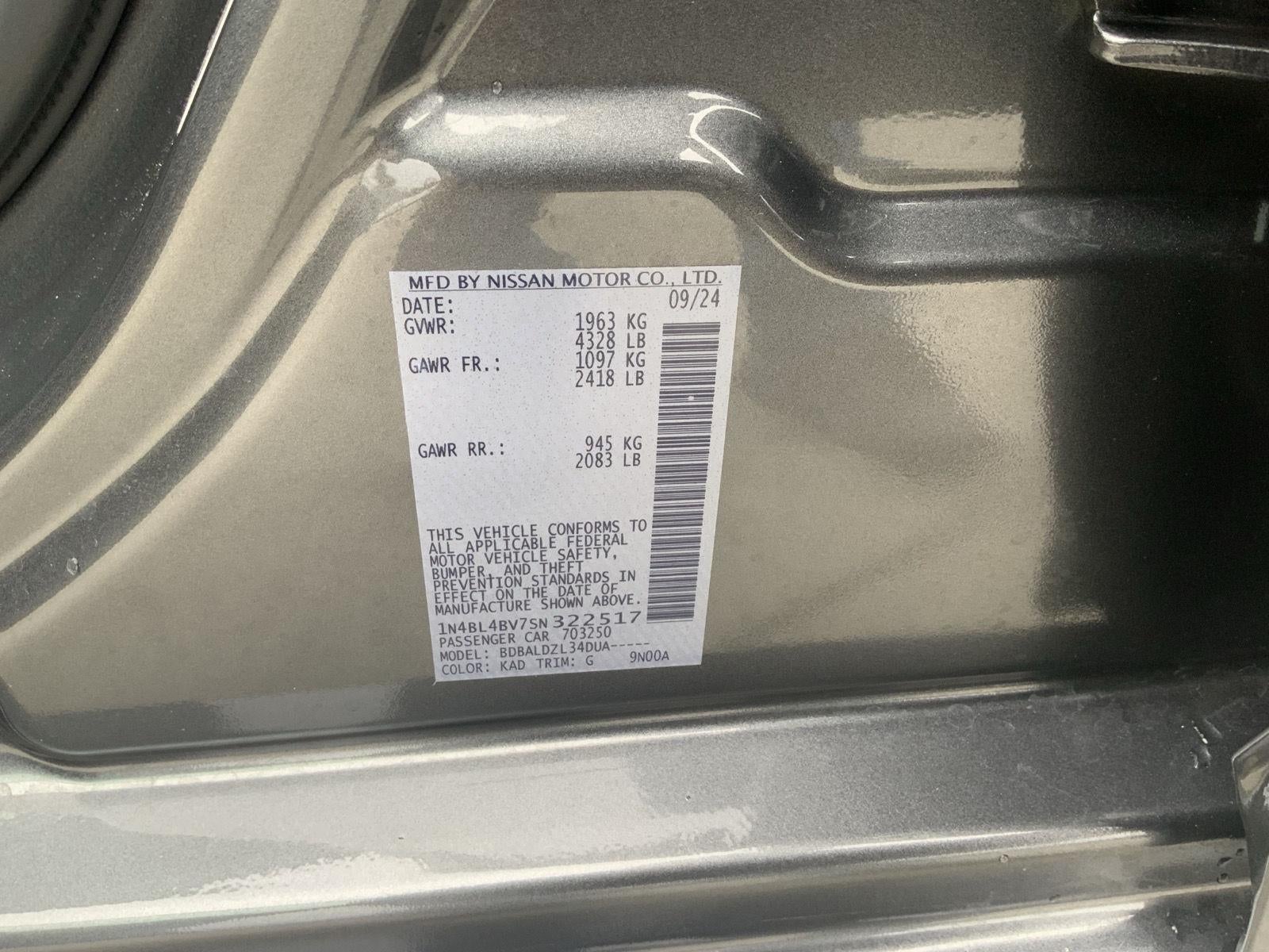 2025 Nissan Altima S