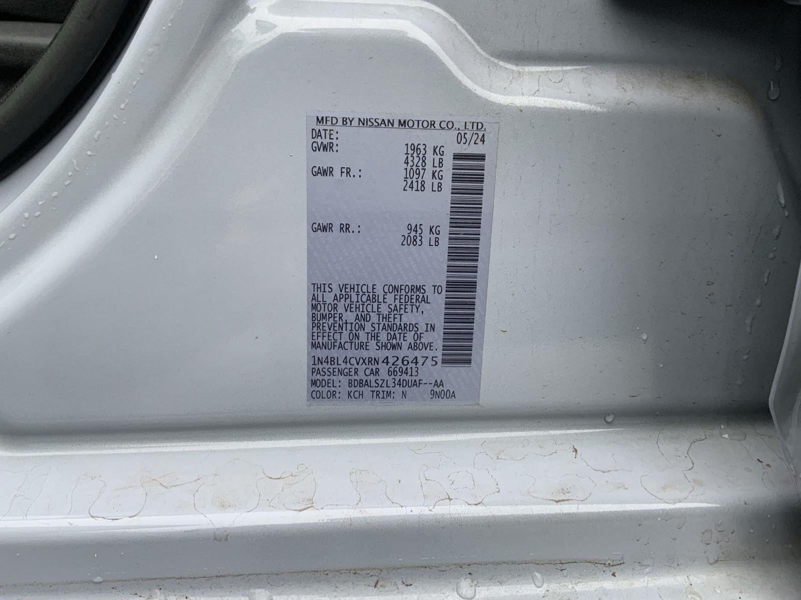 2024 Nissan Altima 2.5 SR