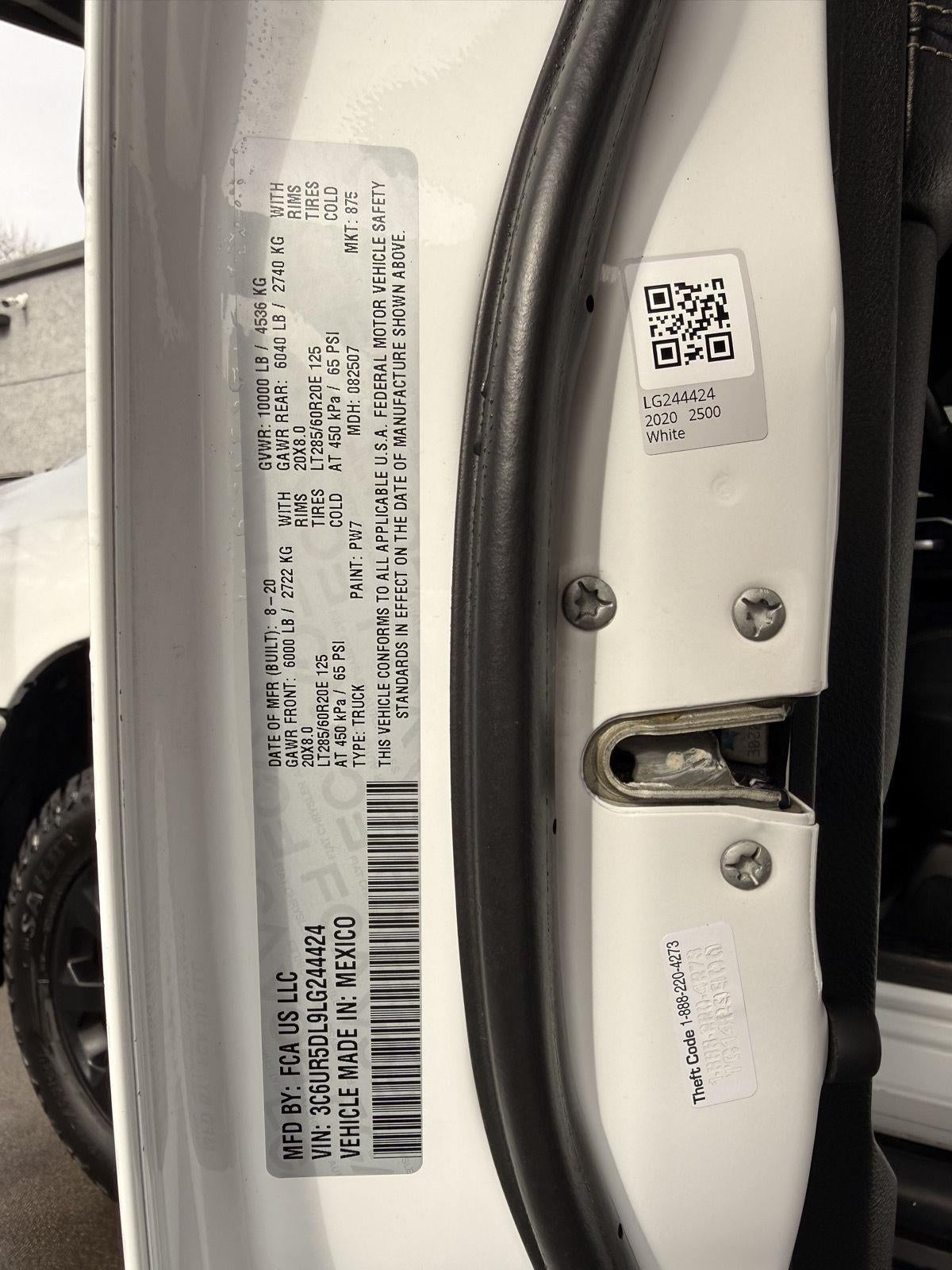 2020 RAM 2500 Big Horn