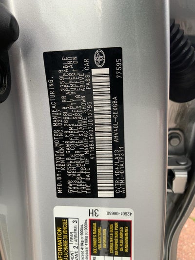 2007 Toyota Camry Hybrid 4dr Sdn (Natl)