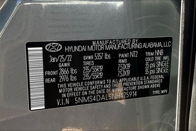 2022 Hyundai SANTA FE Limited