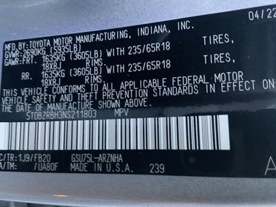 2022 Toyota Highlander LE