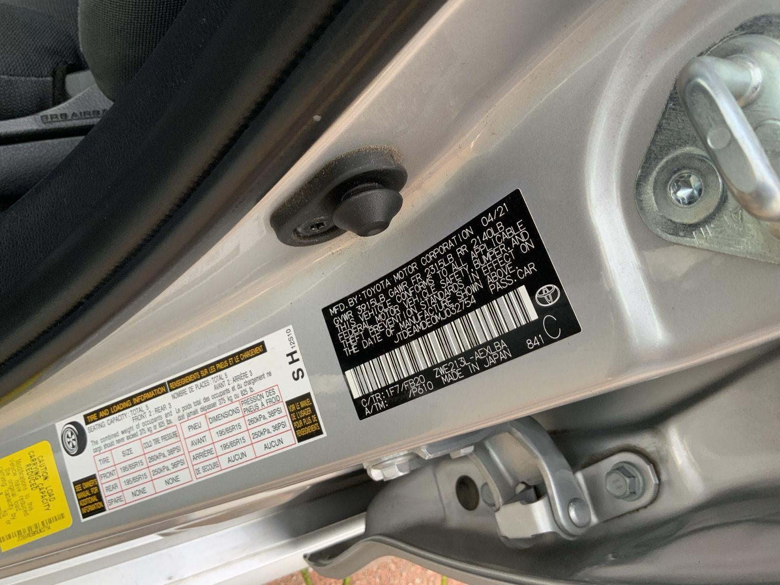 2021 Toyota Corolla Hybrid LE